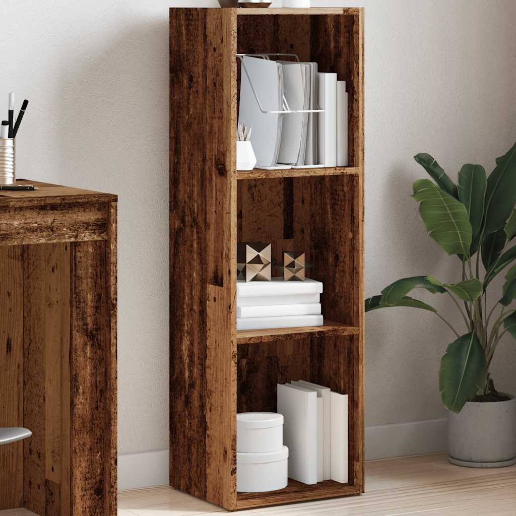 Ormar za knjige staro drvo 36x30x114 cm konstruirano drvo