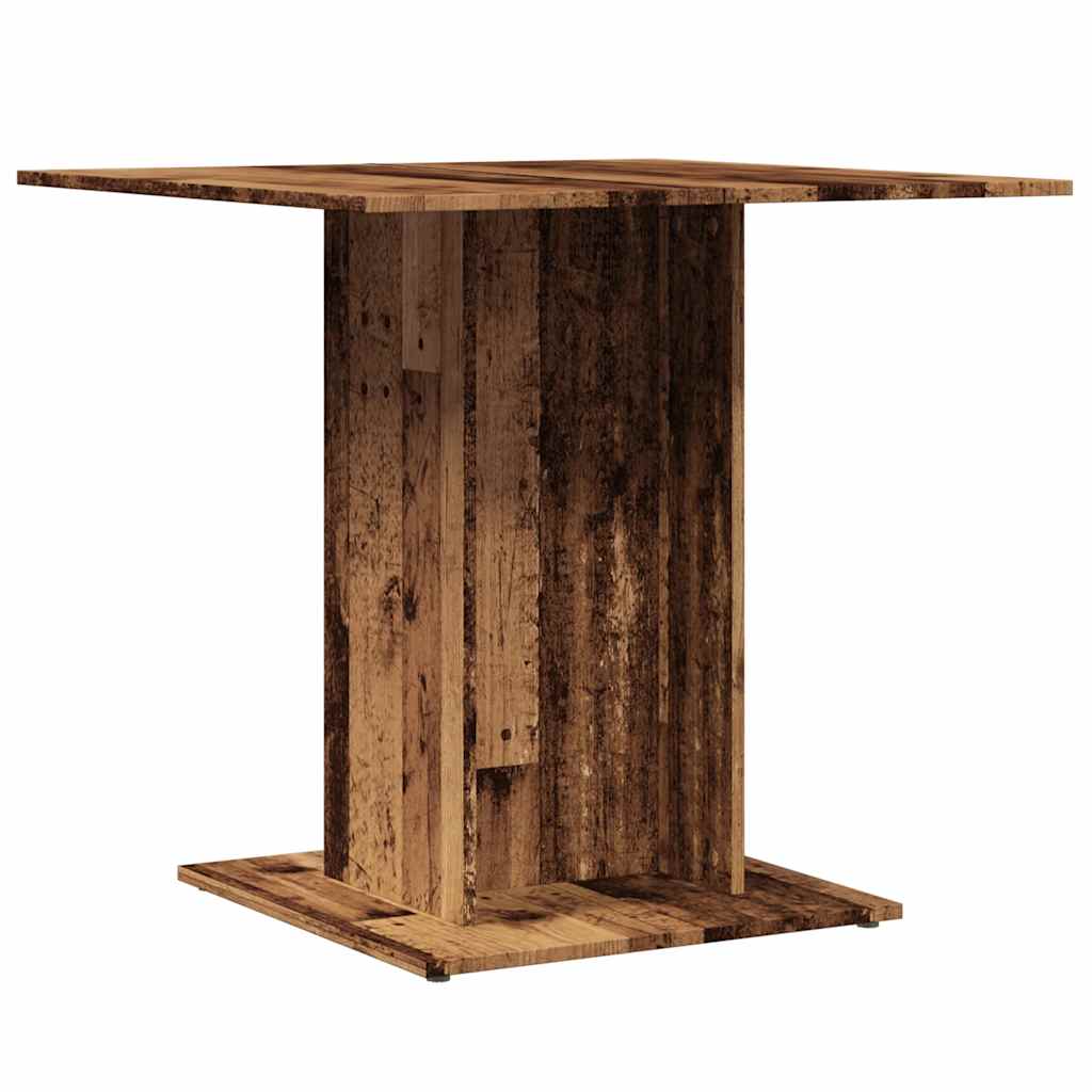 Blagovaonski stol staro drvo 80x80x75 cm konstruirano drvo