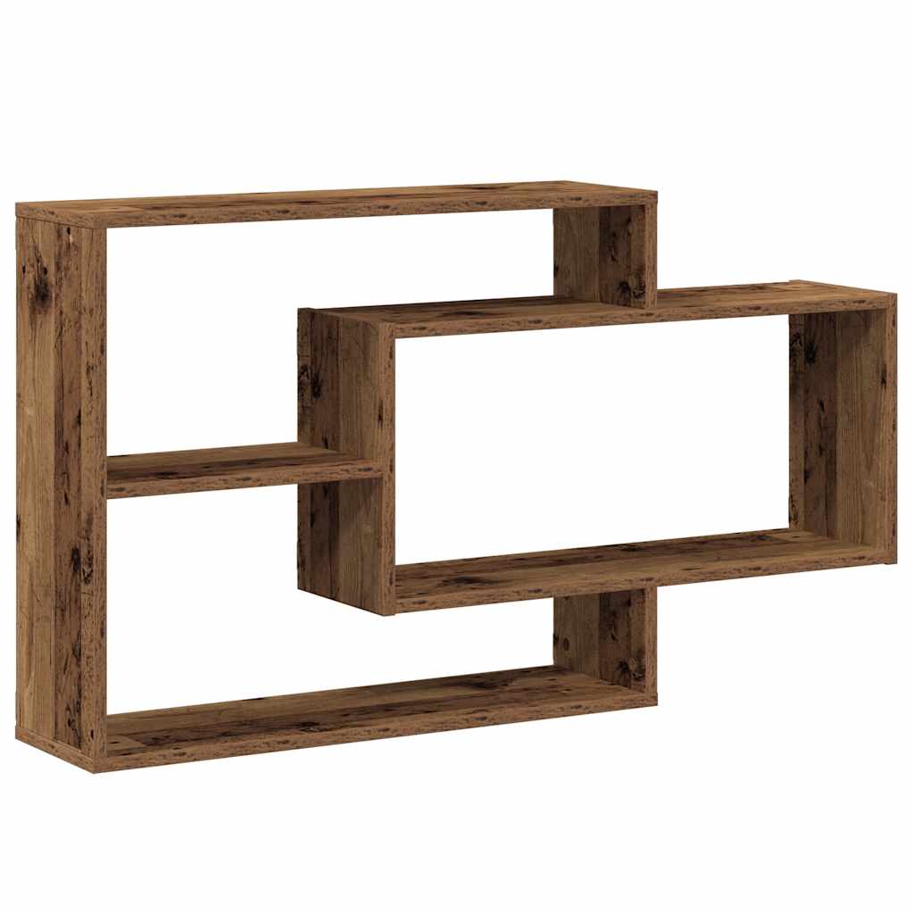 Zidna polica staro drvo 104x20x58,5 cm konstruirano drvo