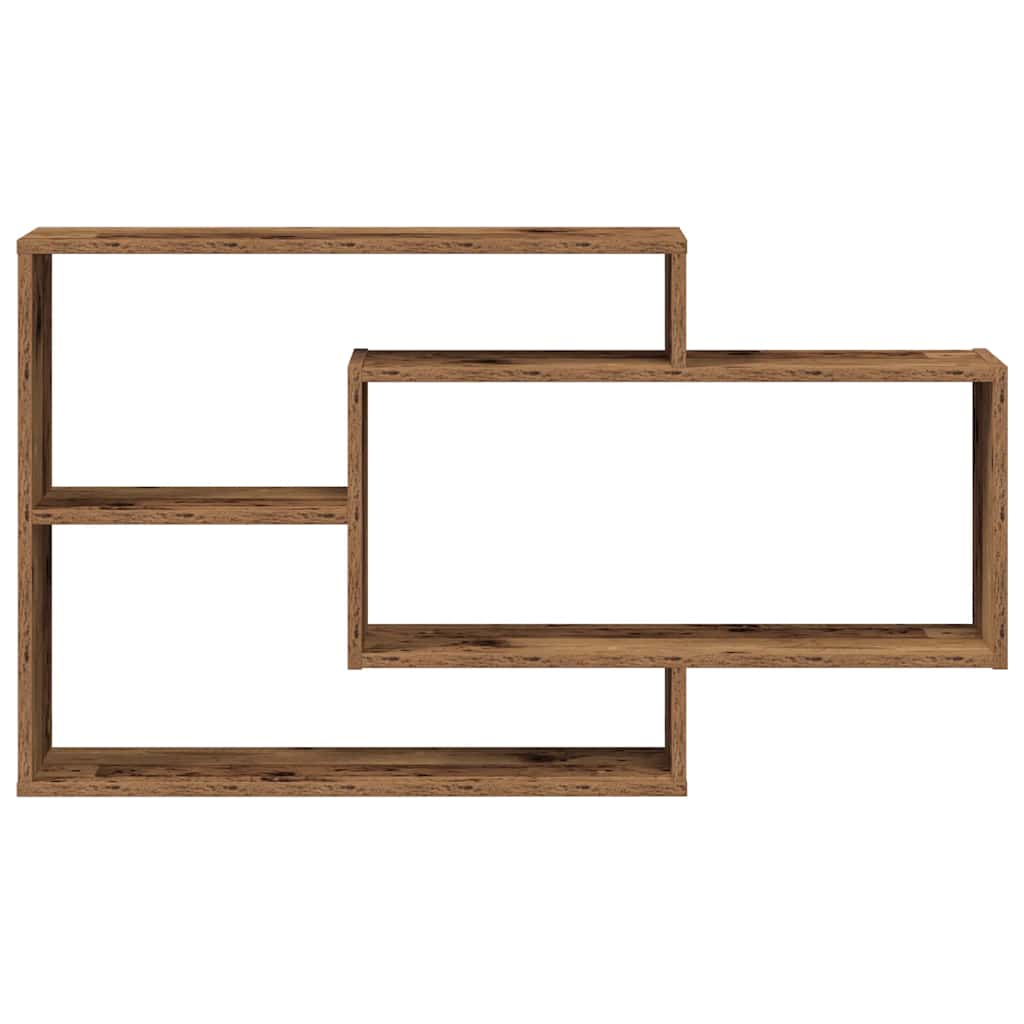 Zidna polica staro drvo 104x20x58,5 cm konstruirano drvo
