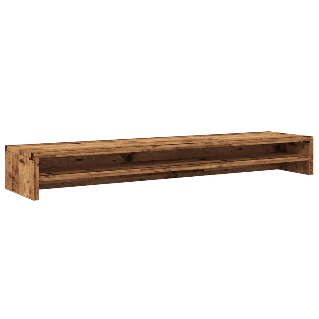 Stalak za monitor boja drva 100 x 24 x 13 cm konstruirano drvo