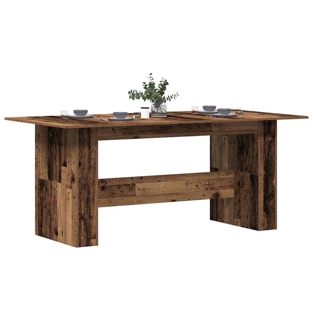 Blagovaonski stol staro drvo 180x90x76 cm konstruirano drvo