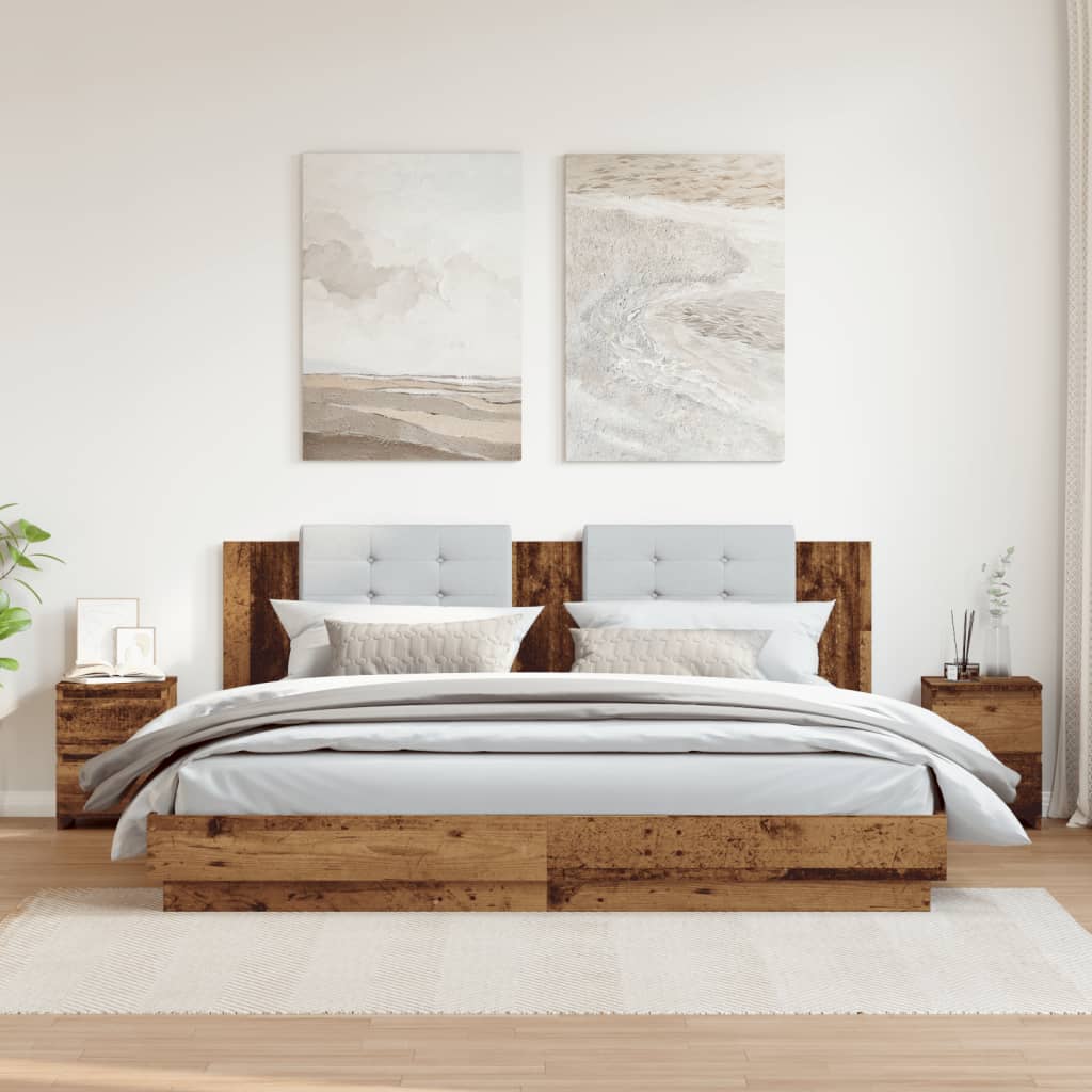 Noćni ormarići 2 kom boja drva 30x30x40 cm konstruirano drvo