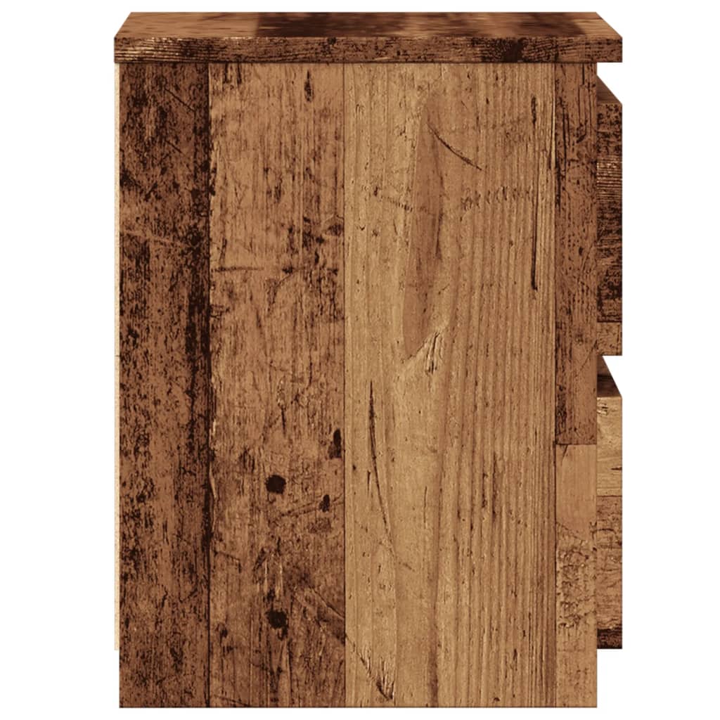 Noćni ormarići 2 kom boja drva 30x30x40 cm konstruirano drvo