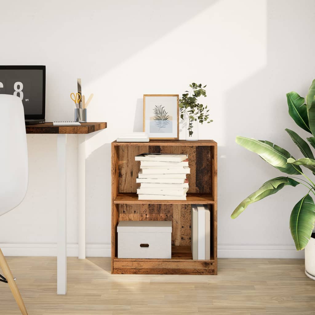 Regal za knjige boja starog drva 60x24x76 cm konstruirano drvo