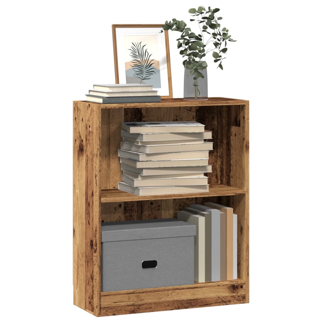 Regal za knjige boja starog drva 60x24x76 cm konstruirano drvo