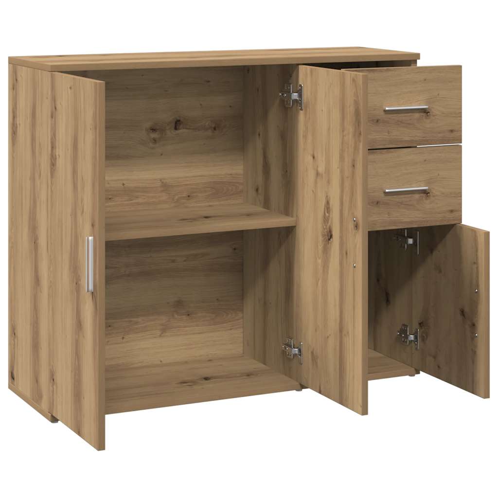 Komoda Artisan hrast 91x29,5x75 cm Inženjersko drvo