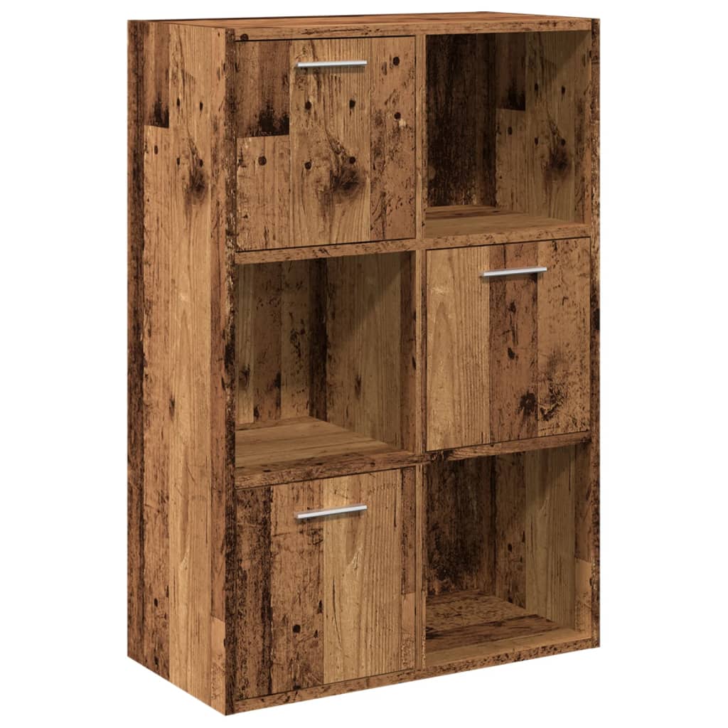 Polica za knjige Staro drvo 60,5x30x90 cm Konstruirano drvo