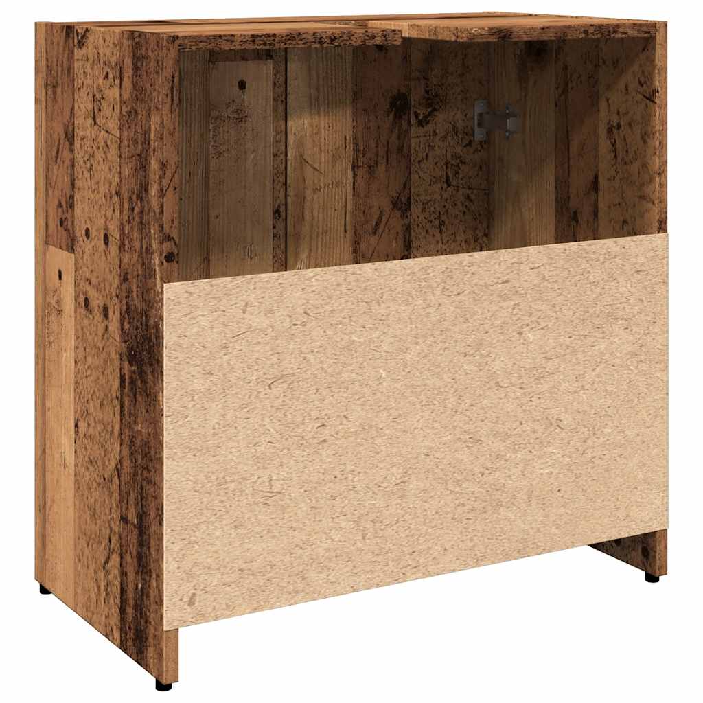 Kupaonski ormarić za umivaonik staro drvo 60x33x60 cm