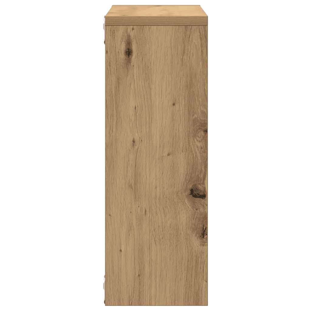 Zidna polica Artisan hrast 45x16x45 cm izrađeno drvo