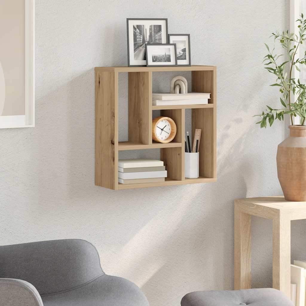 Zidna polica Artisan hrast 45x16x45 cm izrađeno drvo