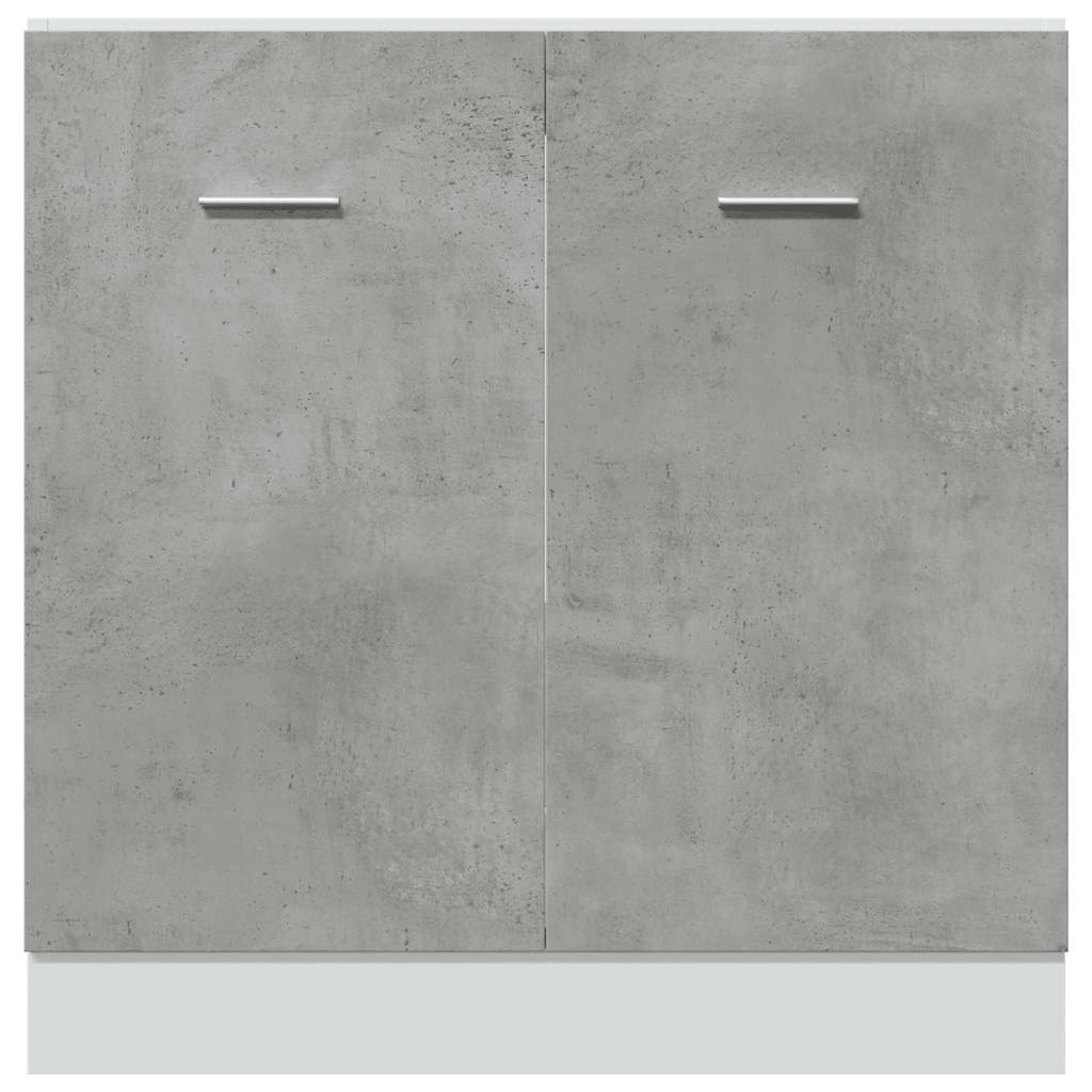 Ormarić za sudoper "Lyon" Betonsko sivi 80x46x81,5 cm Konstruirano drvo