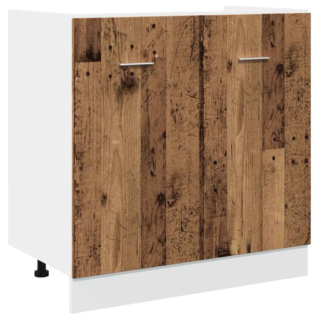 Ormarić za sudoper "Lyon" Staro drvo 80x46x81,5 cm Konstruirano drvo
