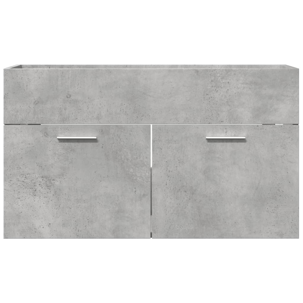 Ormarić za umivaonik siva boja betona 80 x 38,5 x 46 cm iverica
