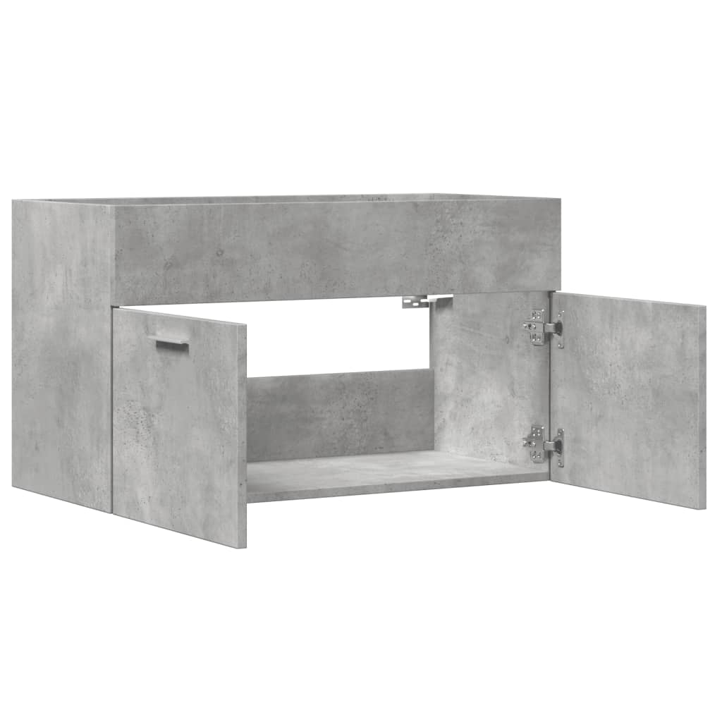 Ormarić za umivaonik siva boja betona 80 x 38,5 x 46 cm iverica