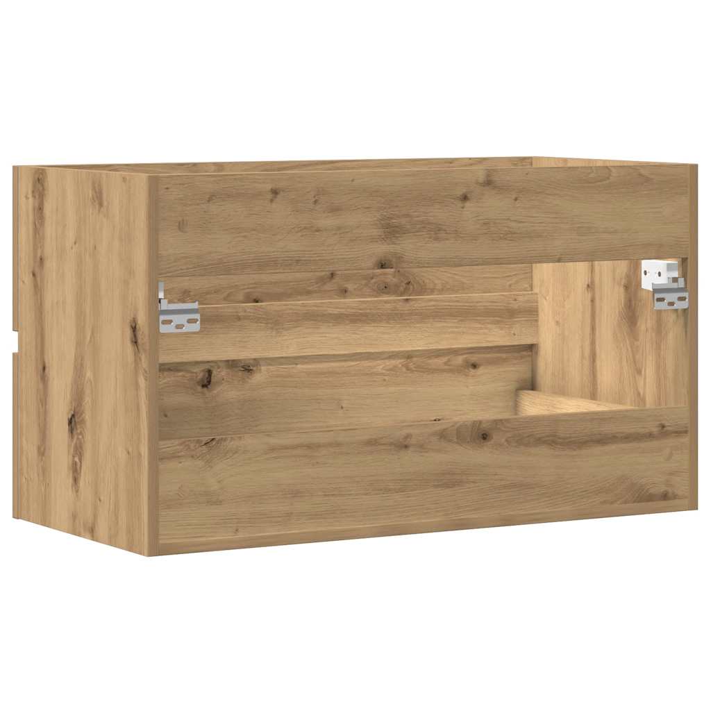 Kupaonski viseći ormarić boja hrasta 80 x 38,5 x 45 cm drveni