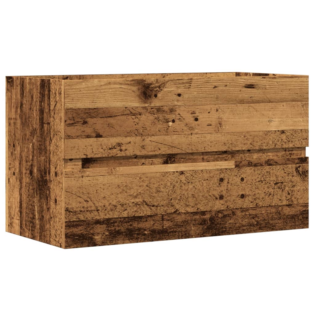 Ormarić za umivaonik boja drva 90x38,5x45 cm konstruirano drvo