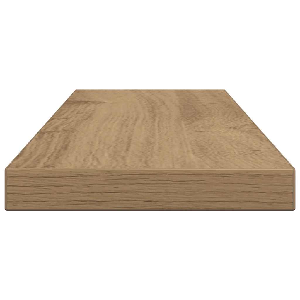Zidne police 4 kom boja hrasta 60x20x1,5 cm konstruirano drvo