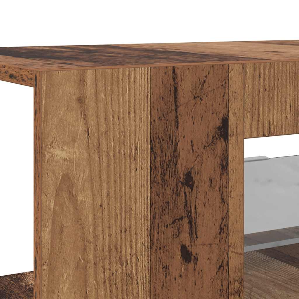 TV ormarić LED boja staro drvo 90x39x30 cm konstruirano drvo