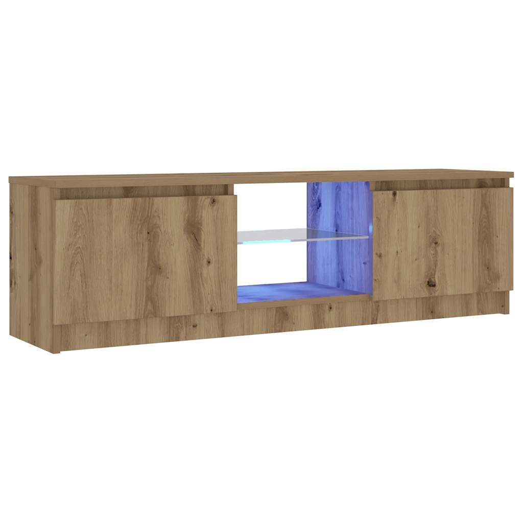 TV ormarić LED boja hrasta 120x30x36 cm konstruirano drvo