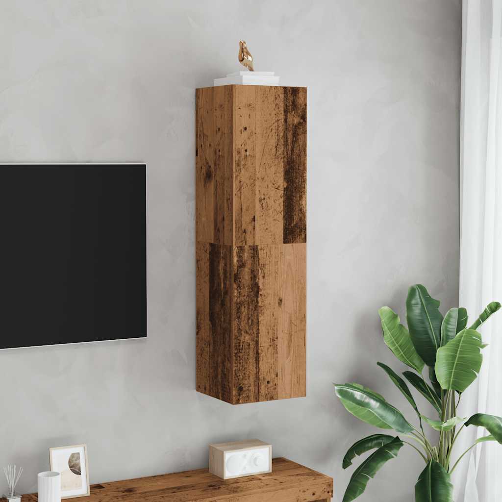 TV ormarić staro drvo 30,5x30x110 cm konstruirano drvo