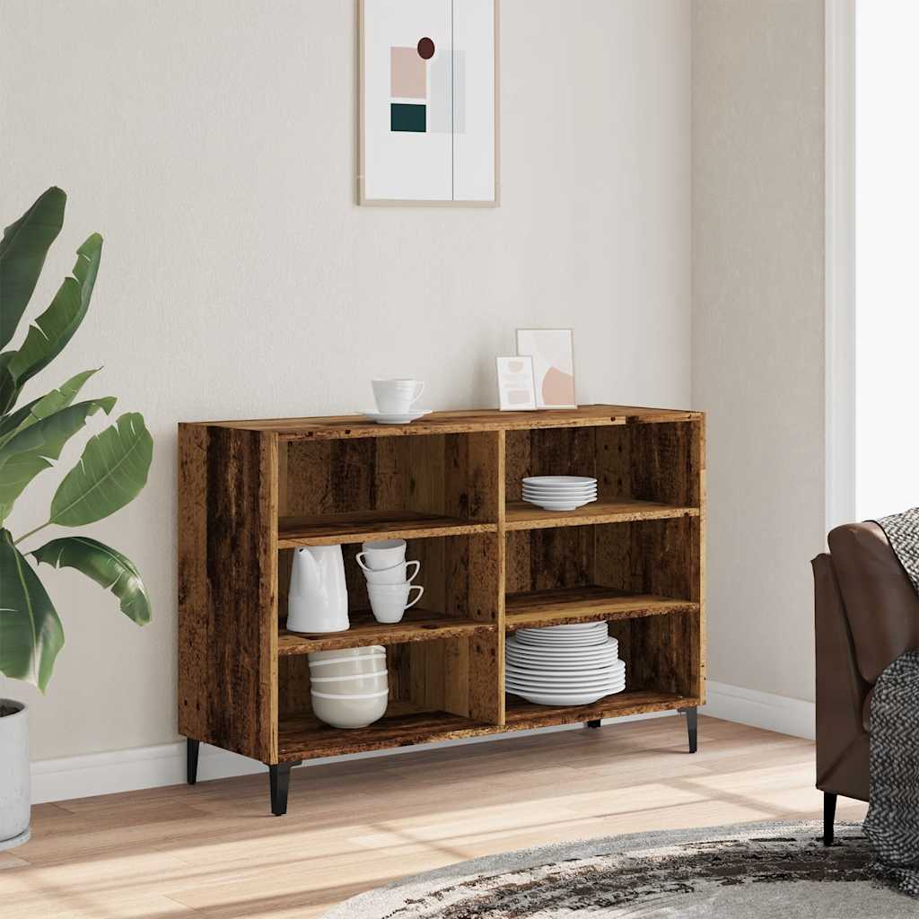 Komoda boja starog drva 103,5 x 35 x 70 cm konstruirano drvo