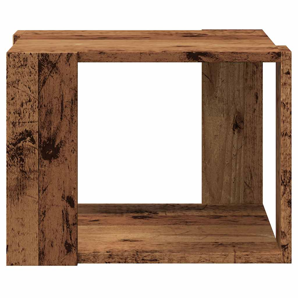 Stol za kavu staro drvo 40x40x30 cm konstruirano drvo