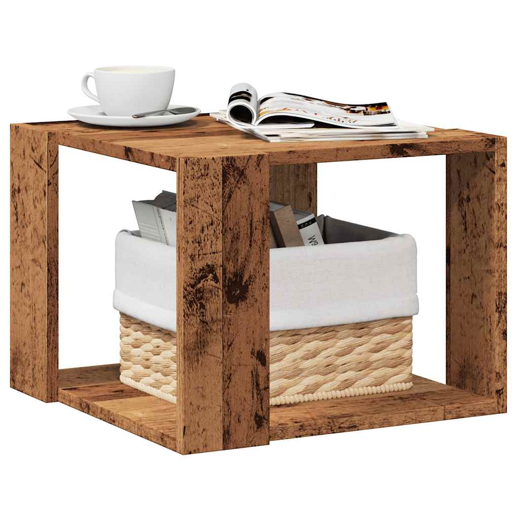 Stol za kavu staro drvo 40x40x30 cm konstruirano drvo