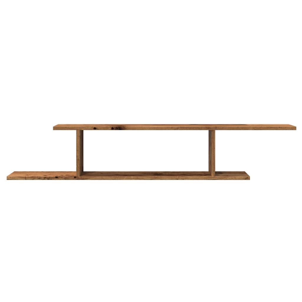 Zidna TV polica boja staro drvo 125x18x23 cm konstruirano drvo