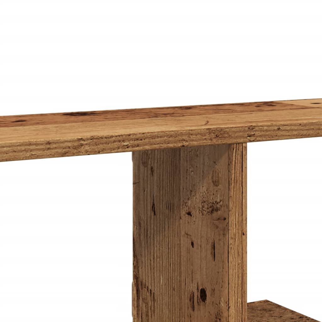 Zidna TV polica boja staro drvo 125x18x23 cm konstruirano drvo