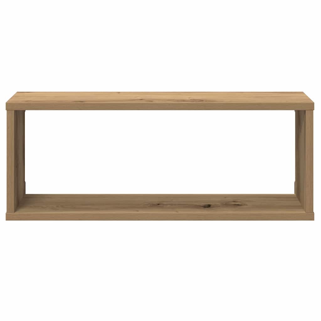 Zidne kockaste police 2 kom Artisan hrast 60x15x23 cm