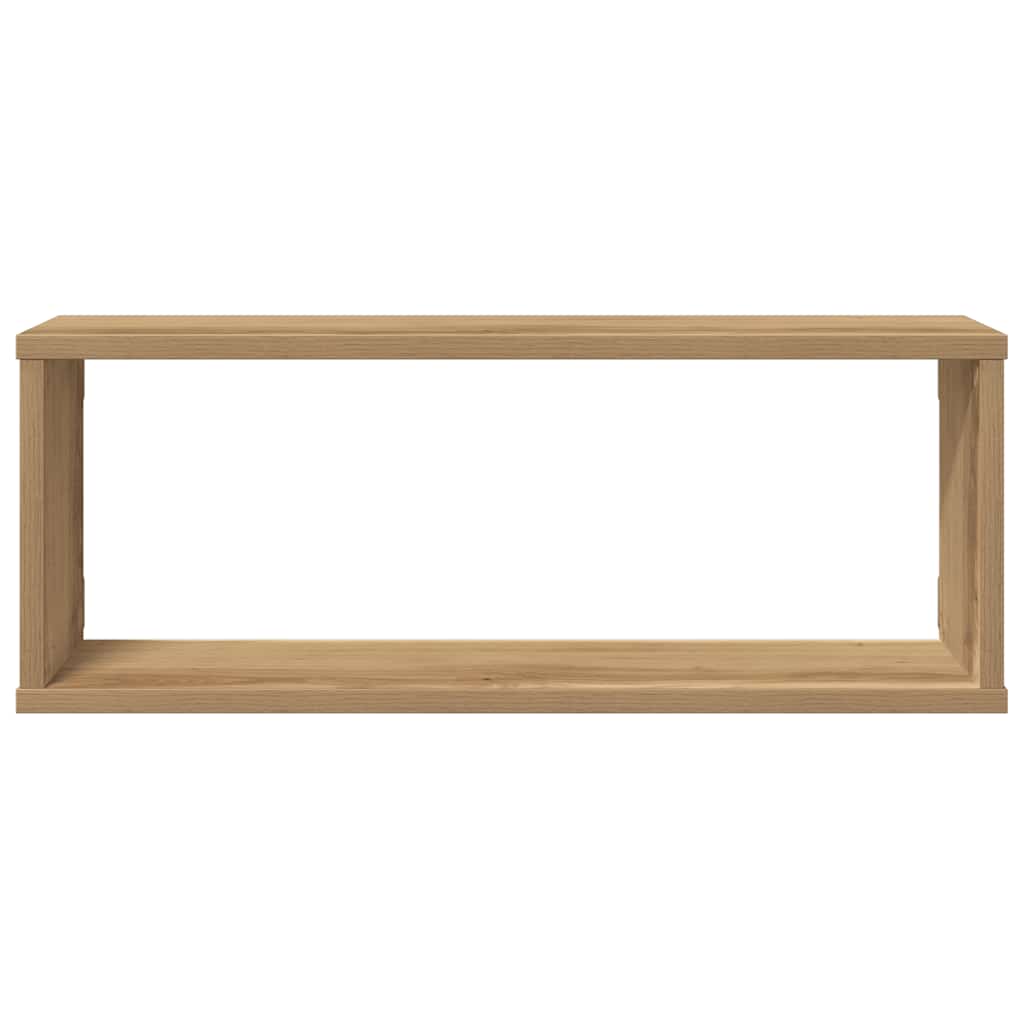 Zidne kockaste police 4 kom Artisan hrast 60x15x23 cm