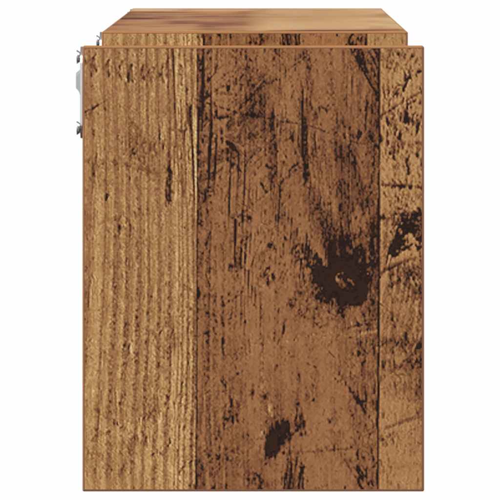 Zidne police 2 kom staro drvo 100x15x20 cm konstruirano drvo