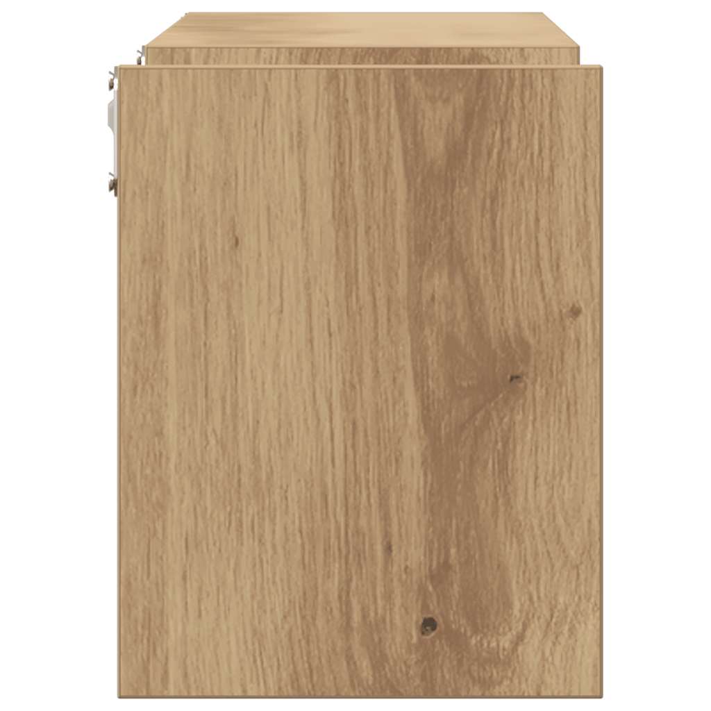 Zidne police 2 kom Artisan hrast 100x15x20 cm konstruirano drvo