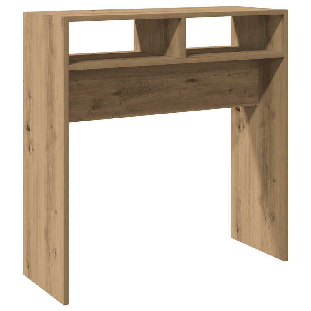 konzolni stol Artisan hrast 78x30x80 cm konstruirano drvo