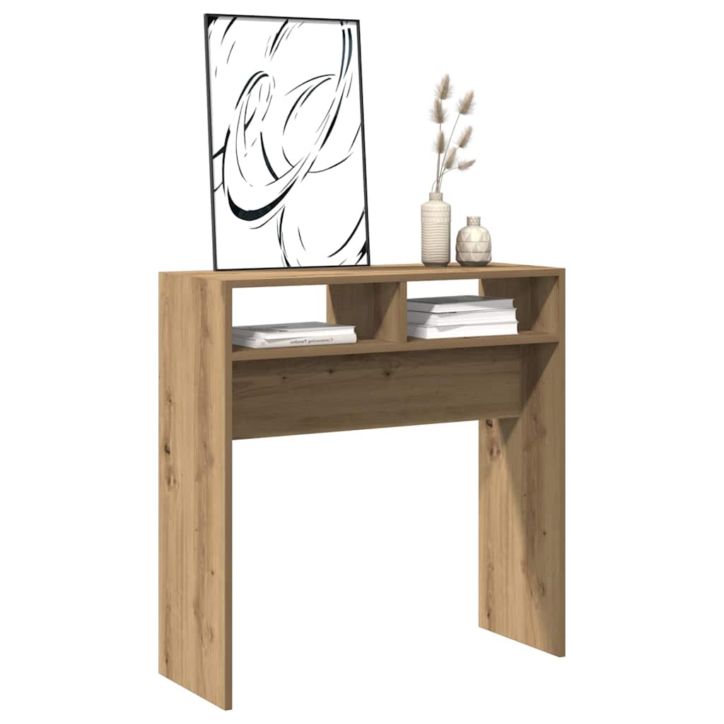 konzolni stol Artisan hrast 78x30x80 cm konstruirano drvo