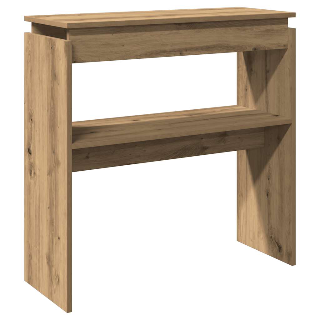 Konzolni stol Artisan hrast 80x30x80 cm konstruirano drvo