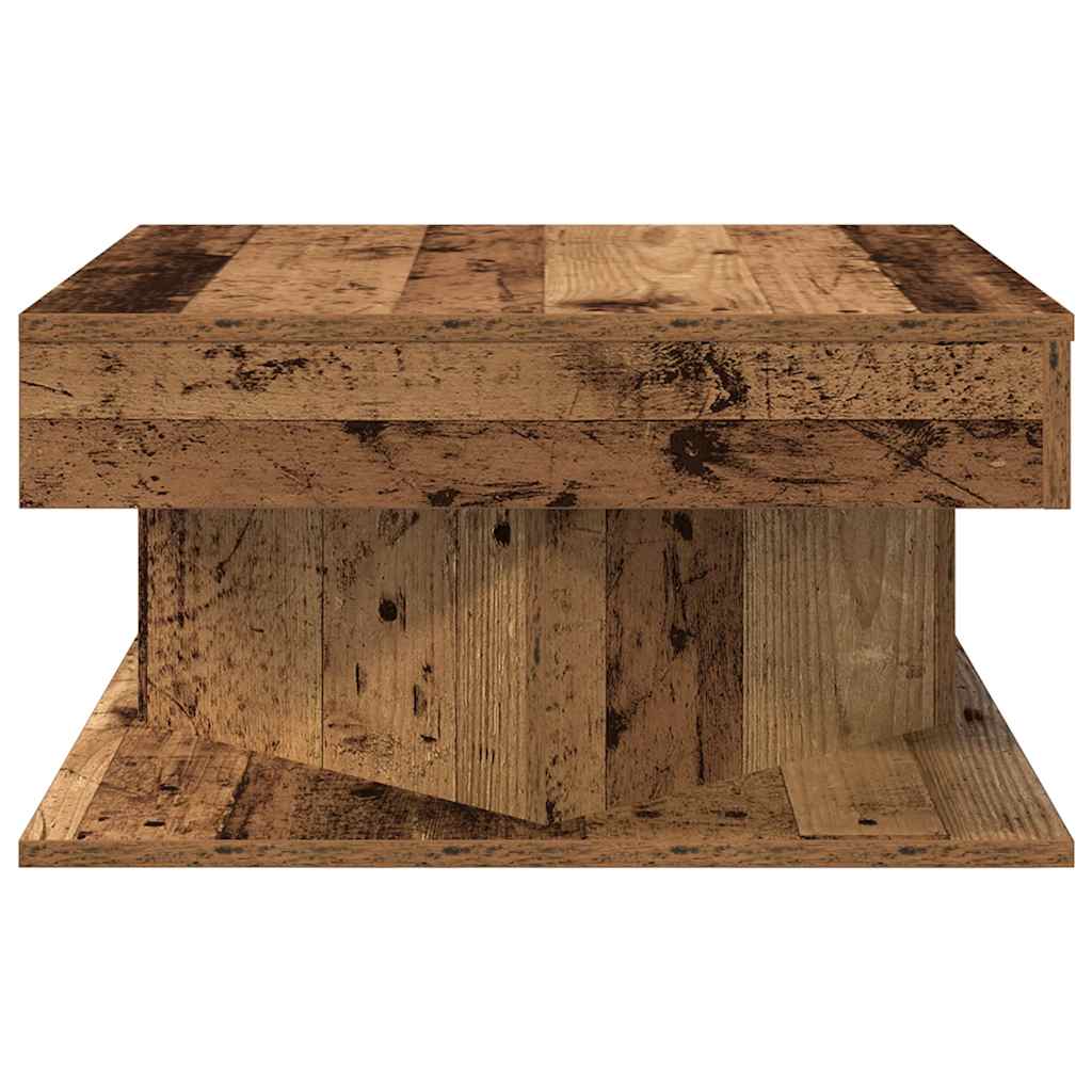 Stol za kavu staro drvo 55x55x30 cm konstruirano drvo