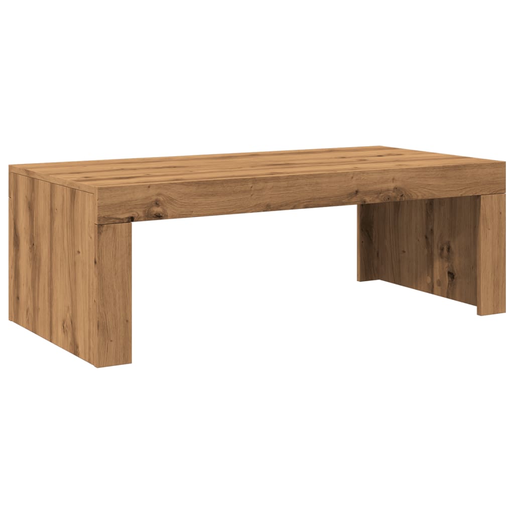 Stolić za kavu boja hrasta 102 x 50 x 35 cm konstruirano drvo
