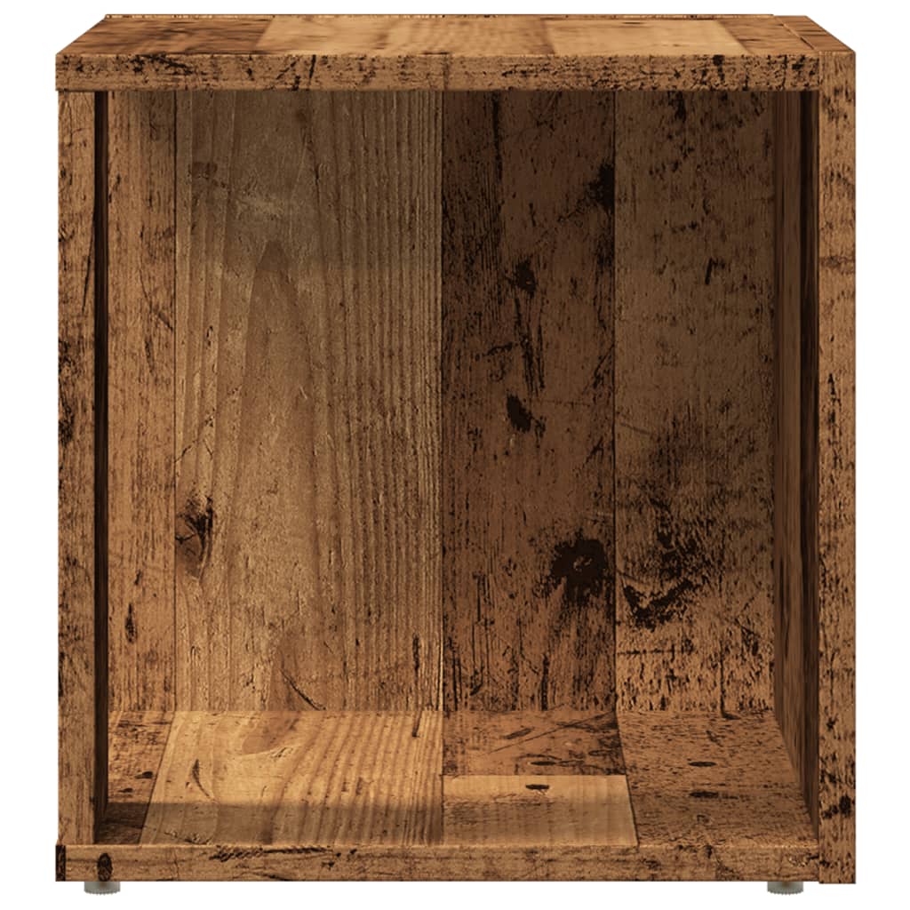 Bočni stolić boja starog drva 33 x 33 x 34 cm konstruirano drvo