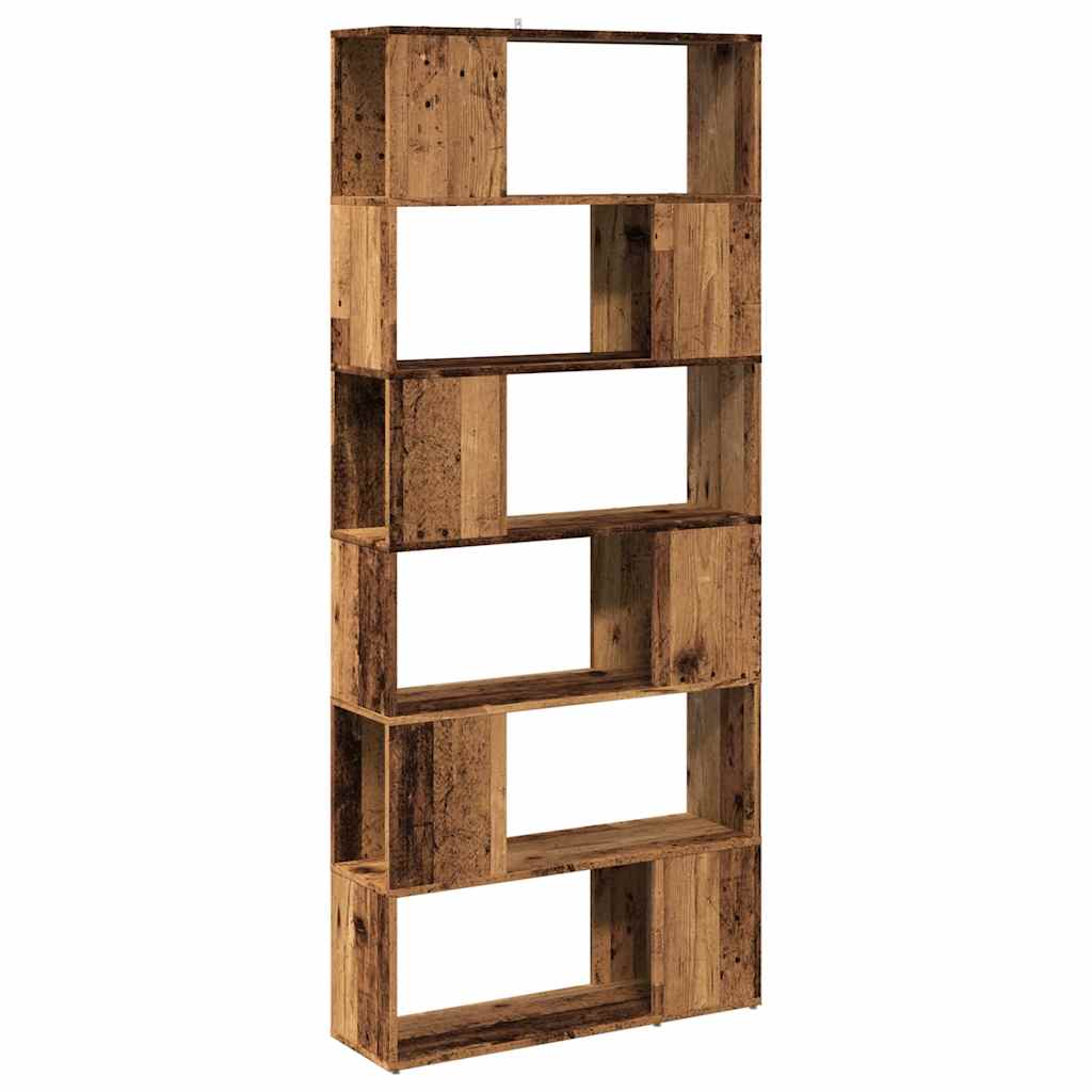 Ormar za knjige/Sobna pregrada staro drvo 80x24x186 cm