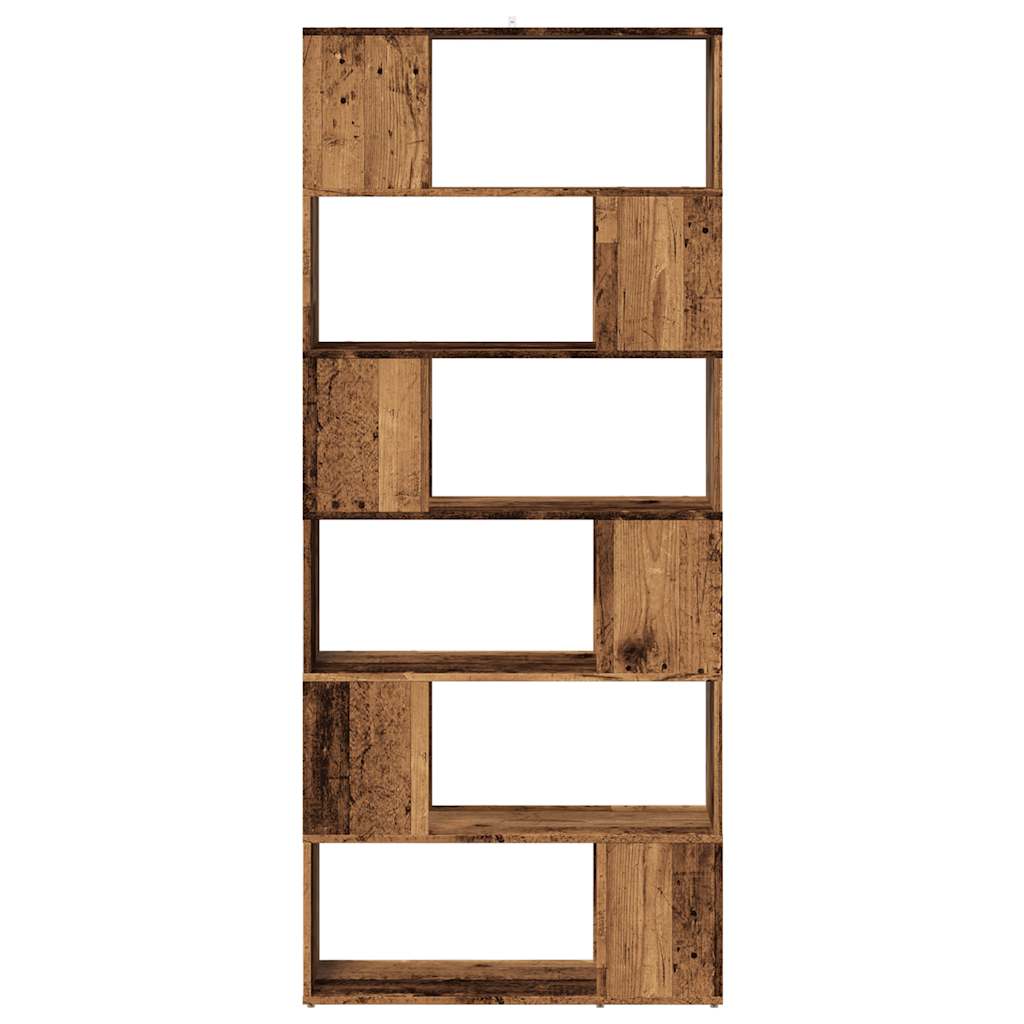 Ormar za knjige/Sobna pregrada staro drvo 80x24x186 cm