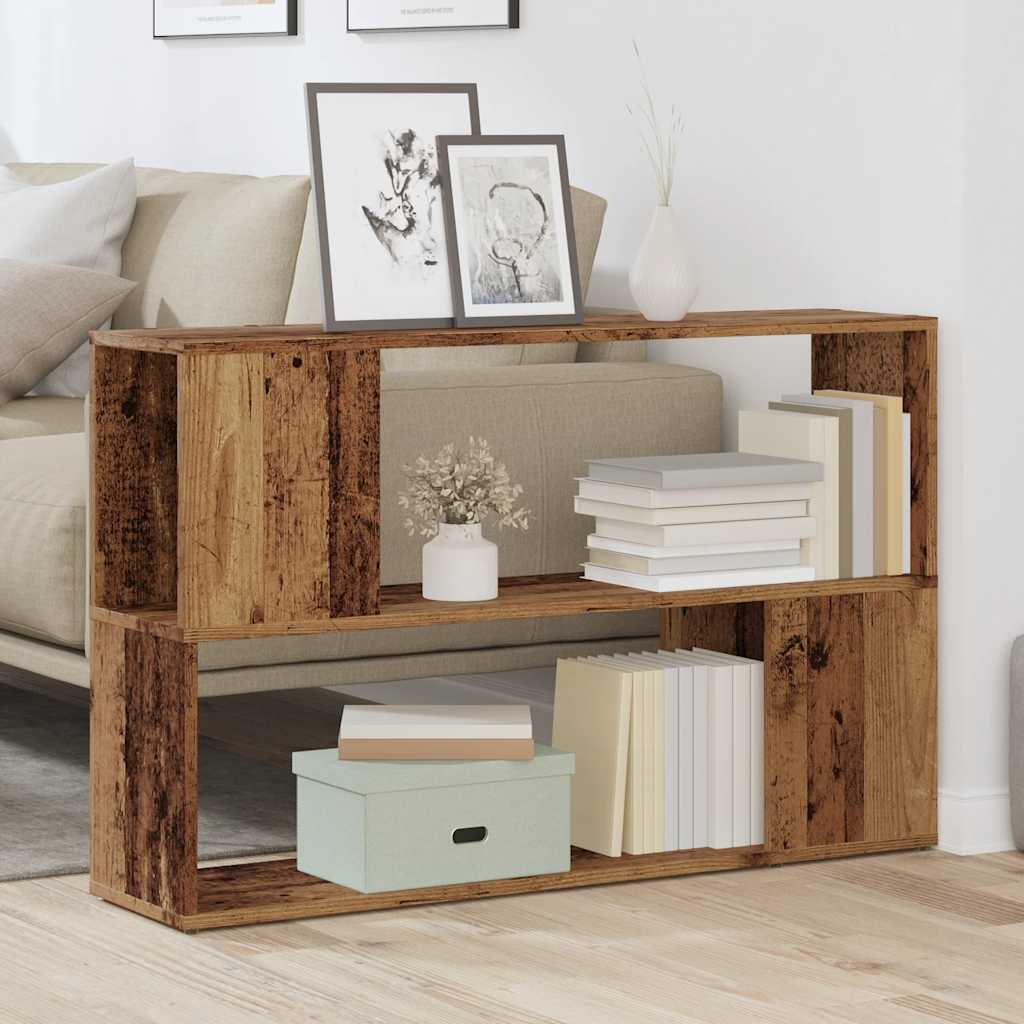 Ormar za knjige staro drvo 100x24x63 cm konstruirano drvo