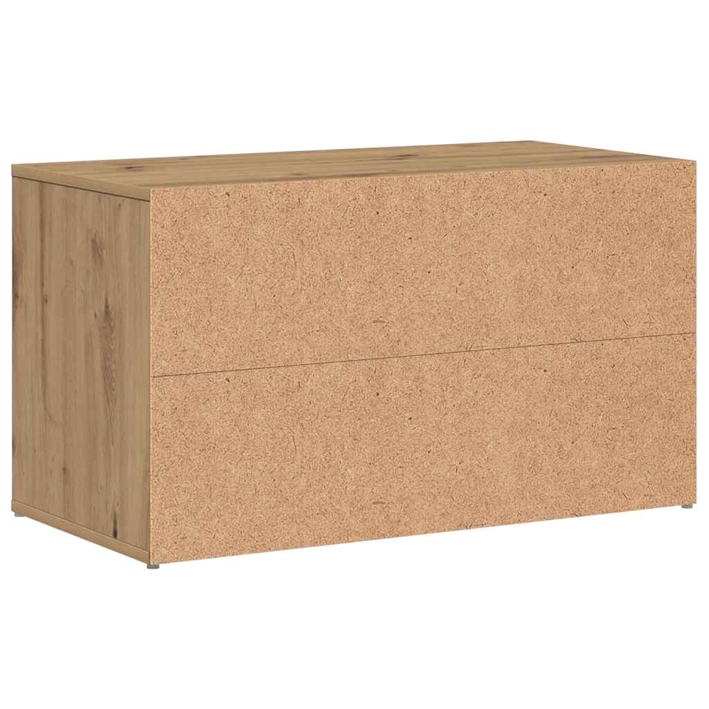 Klupa za dvoranu 80x40x45 cm Artisan hrast izrađen od drveta