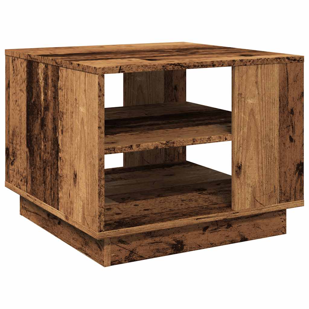 Stol za kavu staro drvo 55x55x42 cm konstruirano drvo