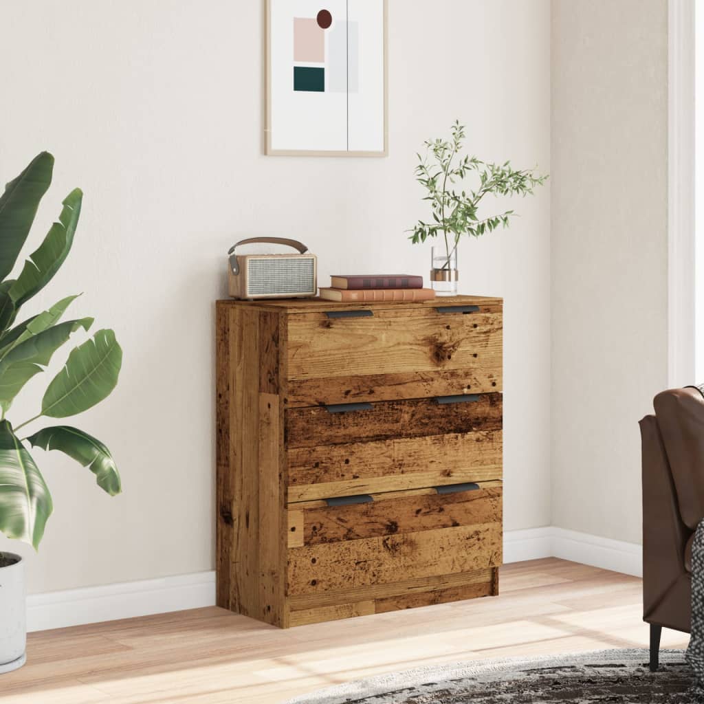 Komoda boja starog drva 60 x 30 x 70 cm od konstruiranog drva