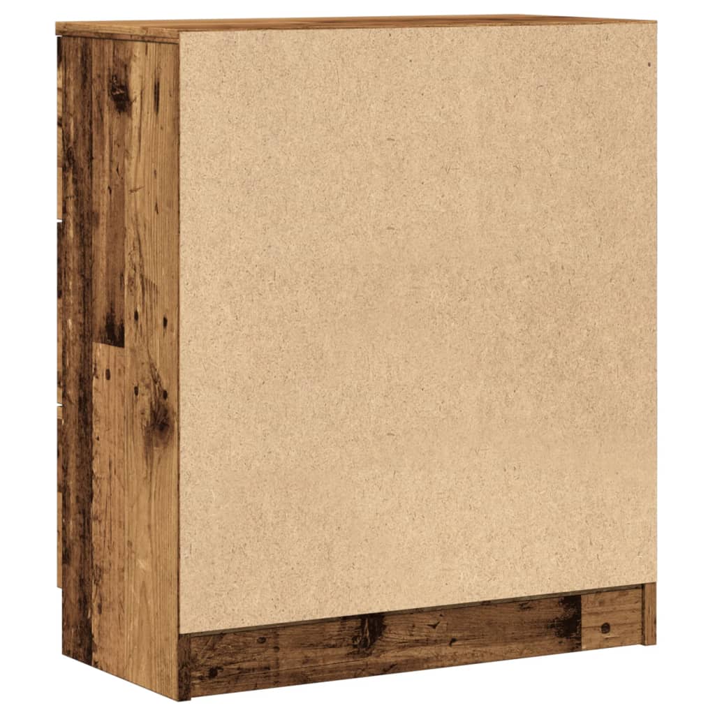Komoda boja starog drva 60 x 30 x 70 cm od konstruiranog drva