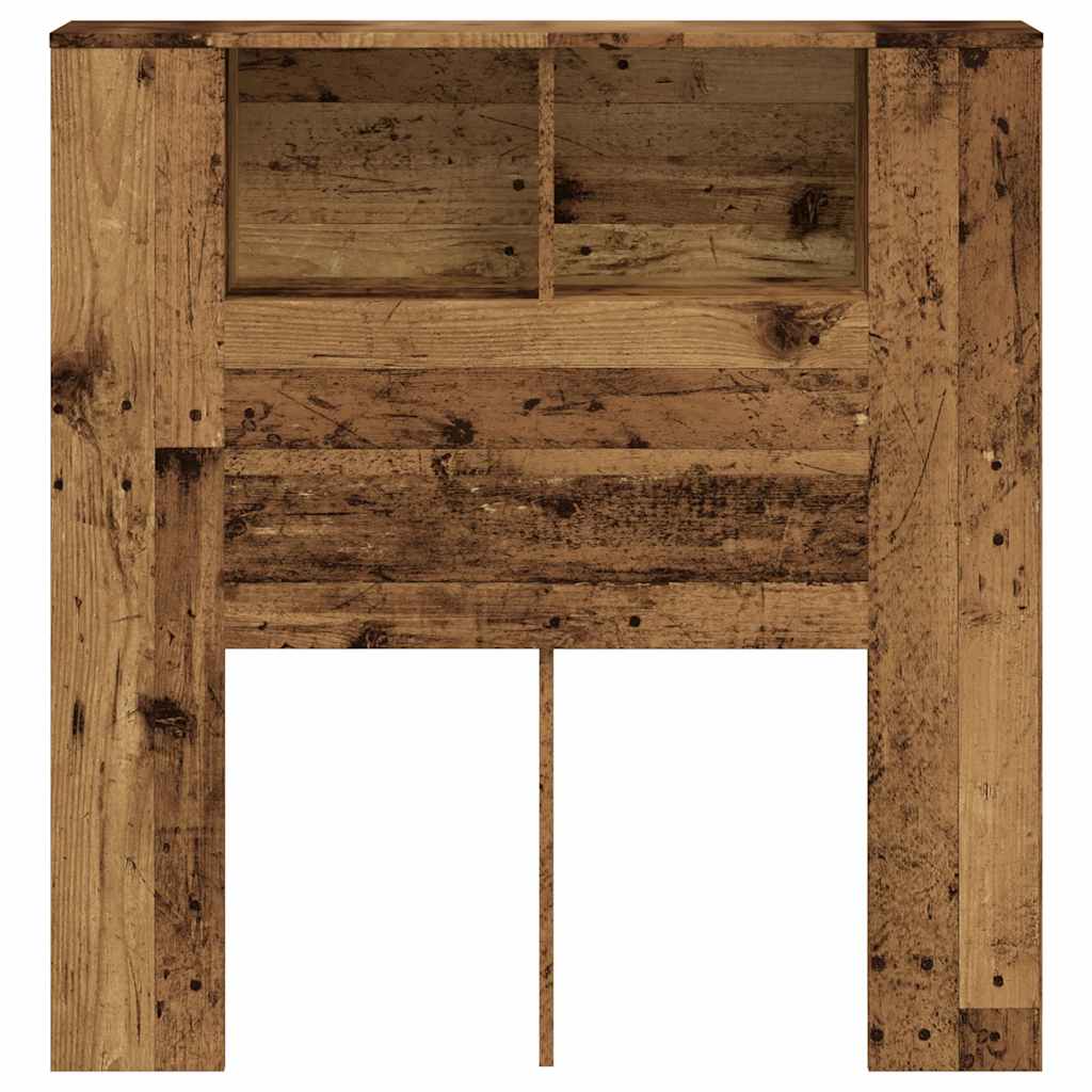 Uzglavni ormarić staro drvo 100x18,5x102,5 cm konstruirano drvo