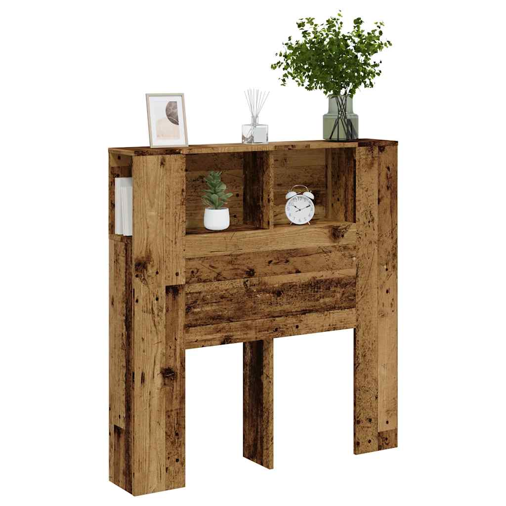 Uzglavni ormarić staro drvo 100x18,5x102,5 cm konstruirano drvo