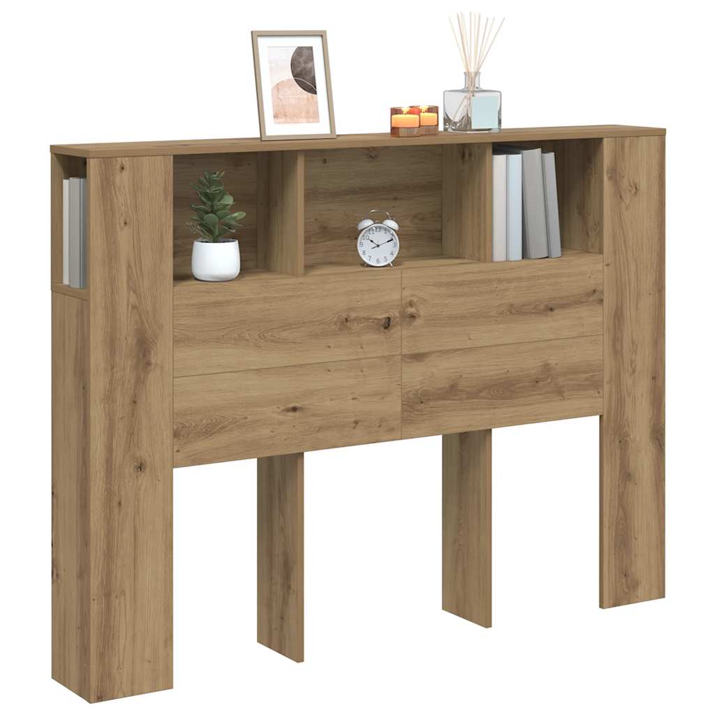 Ormarić s uzglavljem Artisan hrast 140x18,5x102,5 cm Konstruirano drvo